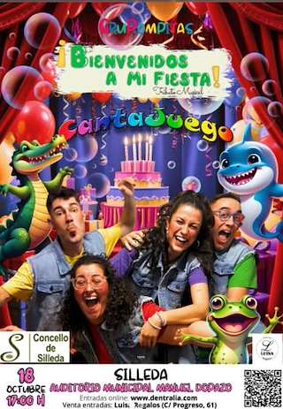 Fechas, información, programa, cartel, imágenes, mapa y ubicación de Cantajuego - Bienvenidos a Mi Fiesta  (2025)  en  Silleda
