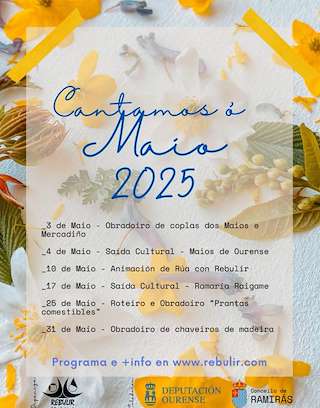 Fechas, información, programa, cartel, imágenes, mapa y ubicación de Cantamos ó Maio  en  Ramirás