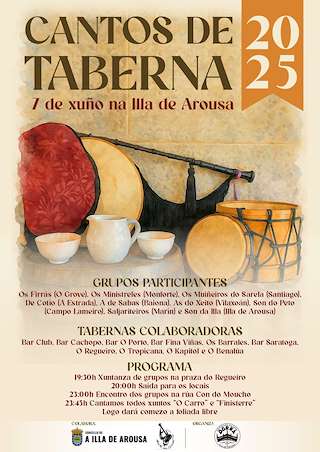 Fechas, información, programa, cartel, imágenes, mapa y ubicación de IV Cantares de Taberna  en  Illa de Arousa