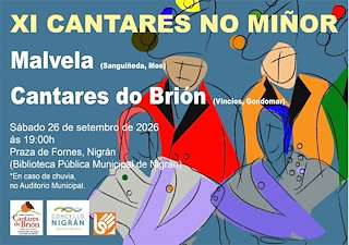 Fechas, información, programa, cartel, imágenes, mapa y ubicación de XI Cantares no Miñor (2026) en Nigrán