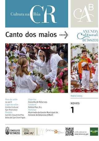 Fechas, información, programa, cartel, imágenes, mapa y ubicación de Canto dos Maios   en  Betanzos