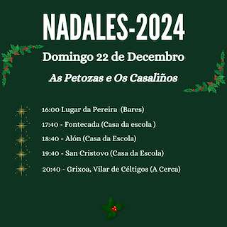 Cantos de Navidad en Santa Comba