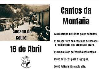 Fechas, información, programa, cartel, imágenes, mapa y ubicación de Cantos da Montaña de Seoane do Courel  (2026) en Folgoso do Courel