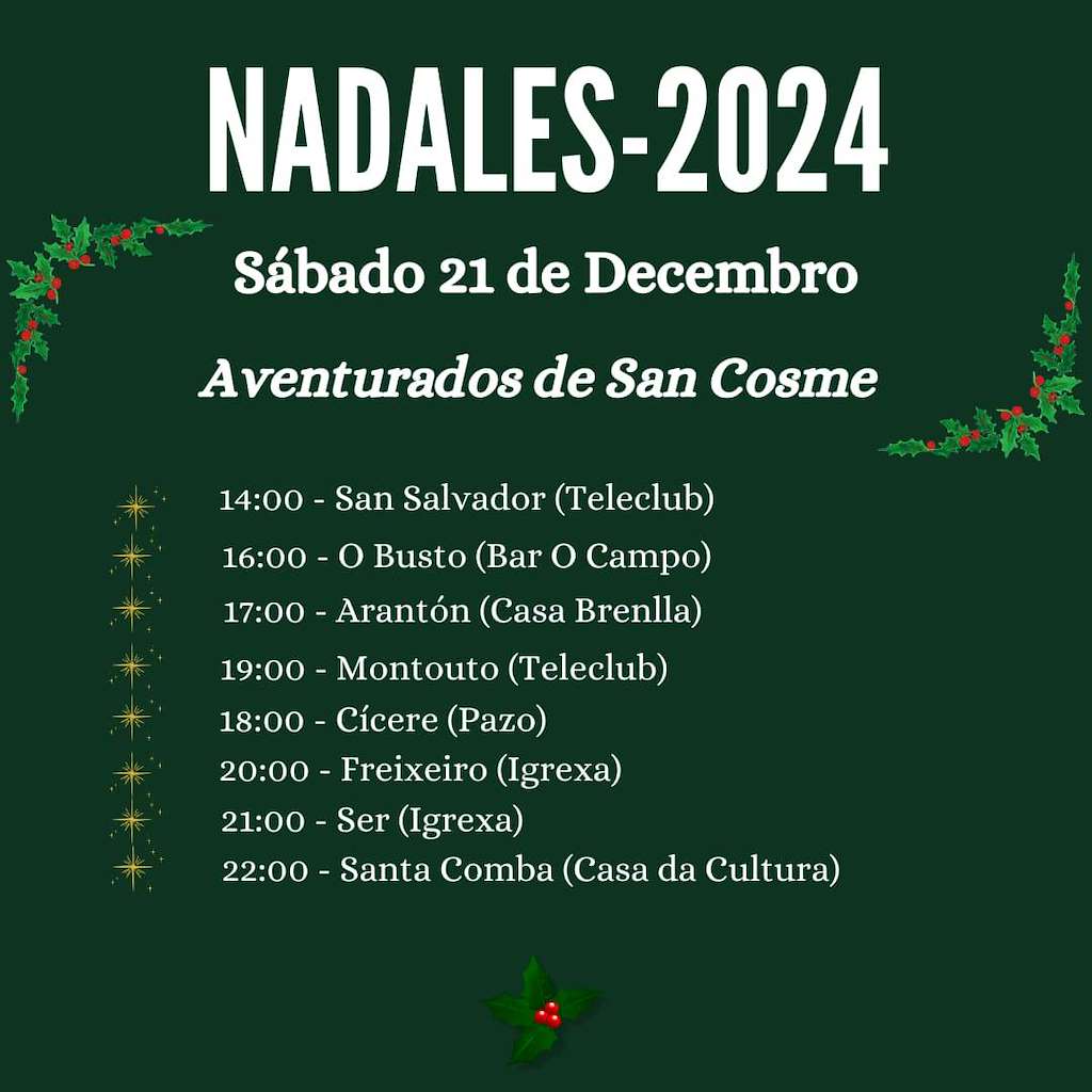 Cantos de Nadal  en Santa Comba