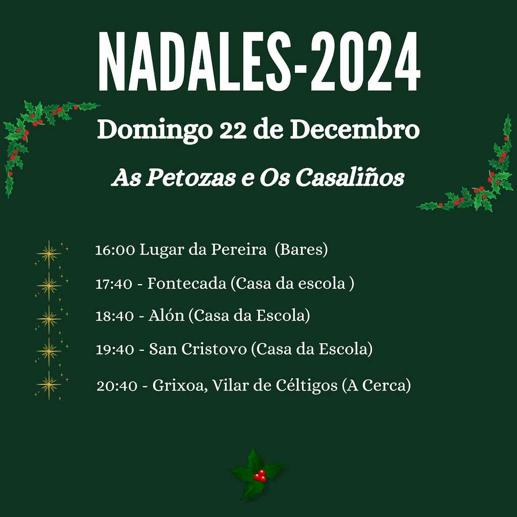 Cantos de Nadal  en Santa Comba