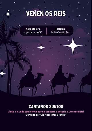 Fechas, información, programa, cartel, imágenes, mapa y ubicación de Cantos de Reis   en  Mañón