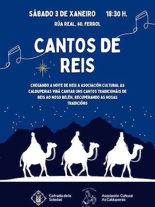 Fechas, información, programa, cartel, imágenes, mapa y ubicación de Cantos de Reyes  (2026)  en  Ferrol