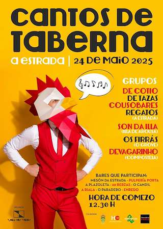 Fechas, información, programa, cartel, imágenes, mapa y ubicación de Cantos de Taberna  en  A Estrada