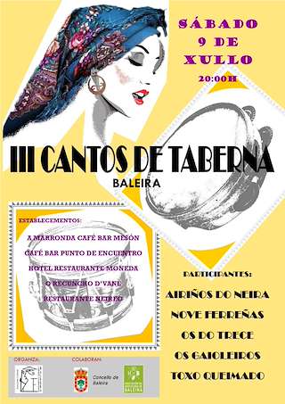 Fechas, información, programa, cartel, imágenes, mapa y ubicación de IV Cantos de Taberna (2026)  en  Baleira
