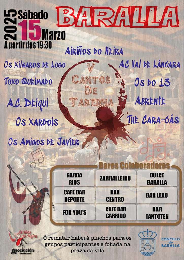 V Cantos de Taberna en Baralla