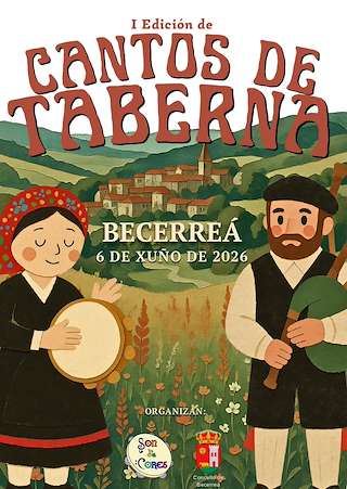Fechas, información, programa, cartel, imágenes, mapa y ubicación de Cantos de Taberna  en  Becerreá