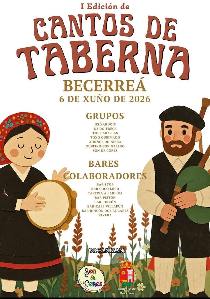 Cantos de Taberna (2026) en Becerreá