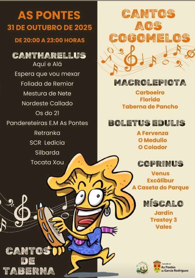 Cantos de Taberna - Cantos aos Cogomelos en As Pontes de García Rodríguez