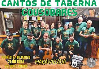 Fechas, información, programa, cartel, imágenes, mapa y ubicación de Cantos de Taberna Cousobares (2026)  en  Pontevedra