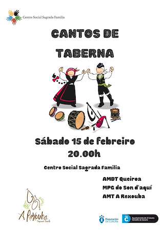 Fechas, información, programa, cartel, imágenes, mapa y ubicación de Cantos de Taberna da Sagrada Familia  en  A Coruña