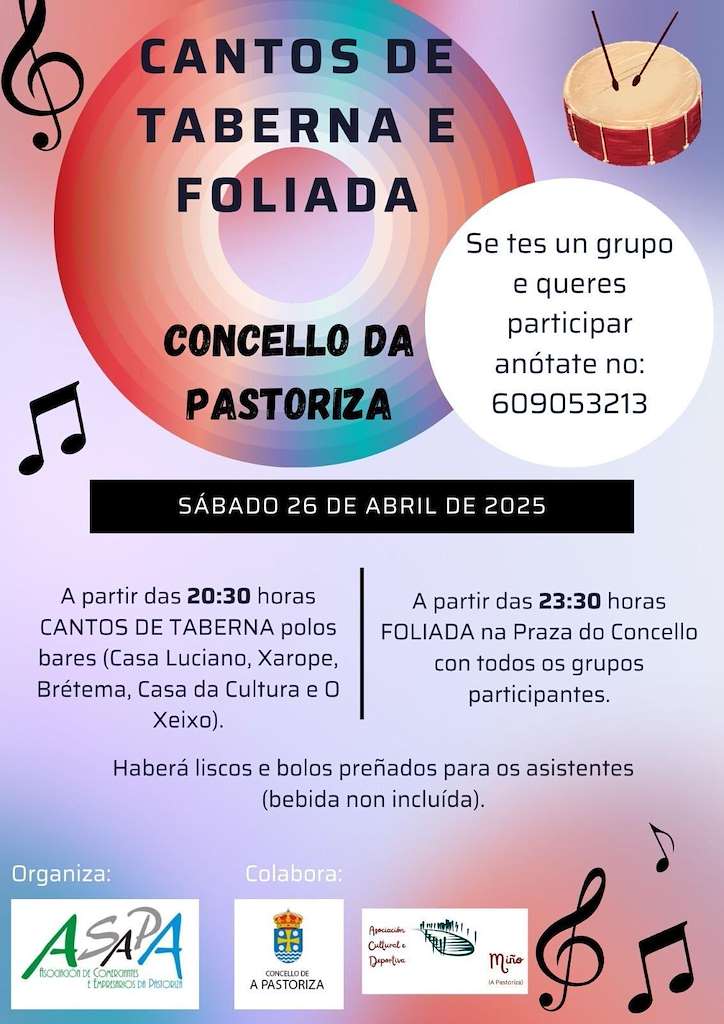 Cantos de Taberna e Foliada en A Pastoriza