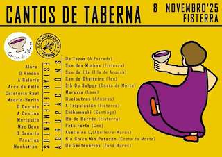 Fechas, información, programa, cartel, imágenes, mapa y ubicación de Cantos de Taberna (2025) en Fisterra