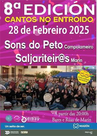 Fechas, información, programa, cartel, imágenes, mapa y ubicación de VIII Cantos de Taberna  en  Marín