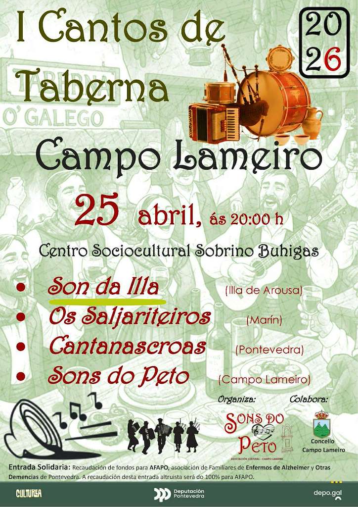 I Cantos de Taberna (2026) en O Campo Lameiro