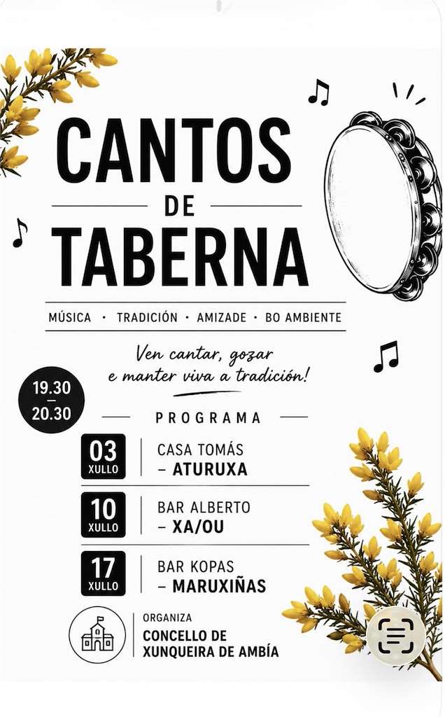 Cantos de Taberna  (2026) en Xunqueira de Ambía