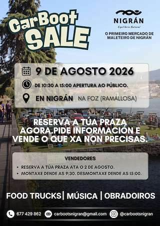 Fechas, información, programa, cartel, imágenes, mapa y ubicación de Car Boot Sale (2026)  en  Nigrán