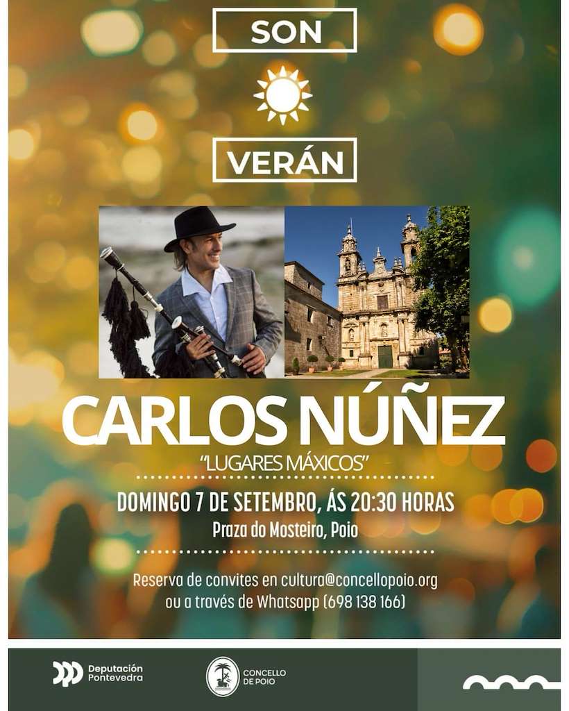 Carlos Núñez en Concierto - Xira Lugares Máxicos (2025) en Poio