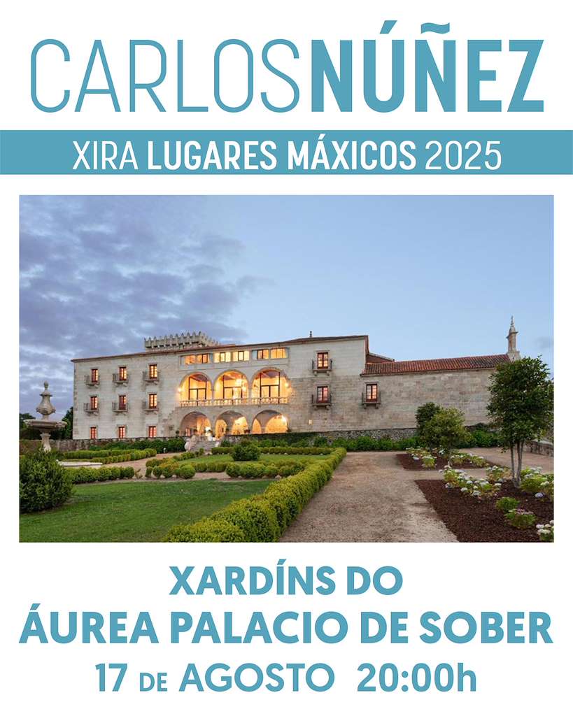 Carlos Núñez en Concierto - Xira Lugares Máxicos (2025) en Sober
