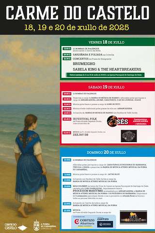 Fechas, información, programa, cartel, imágenes, mapa y ubicación de Carme do Castelo  en  A Pobra do Caramiñal