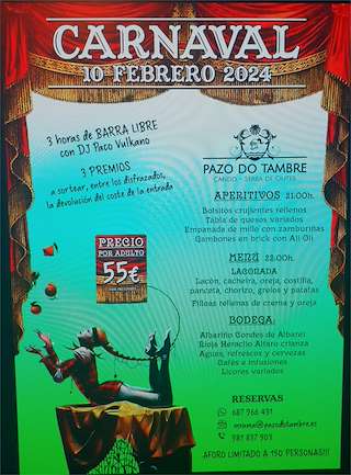 Carnaval en el Pazo do Tambre en Outes