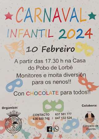 Carnaval Infantil de Lorbé en Oleiros