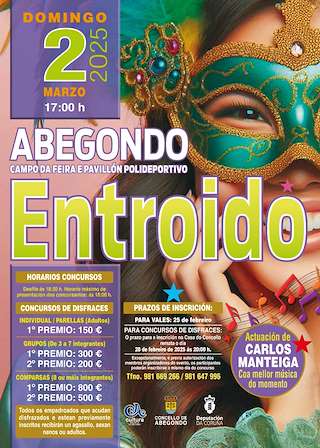 Fechas, información, programa, cartel, imágenes, mapa y ubicación de Carnaval  en  Abegondo