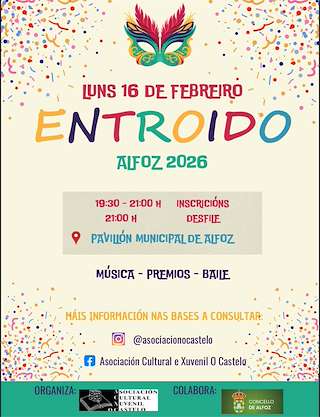 Fechas, información, programa, cartel, imágenes, mapa y ubicación de Carnaval  en  Alfoz do Castrodouro