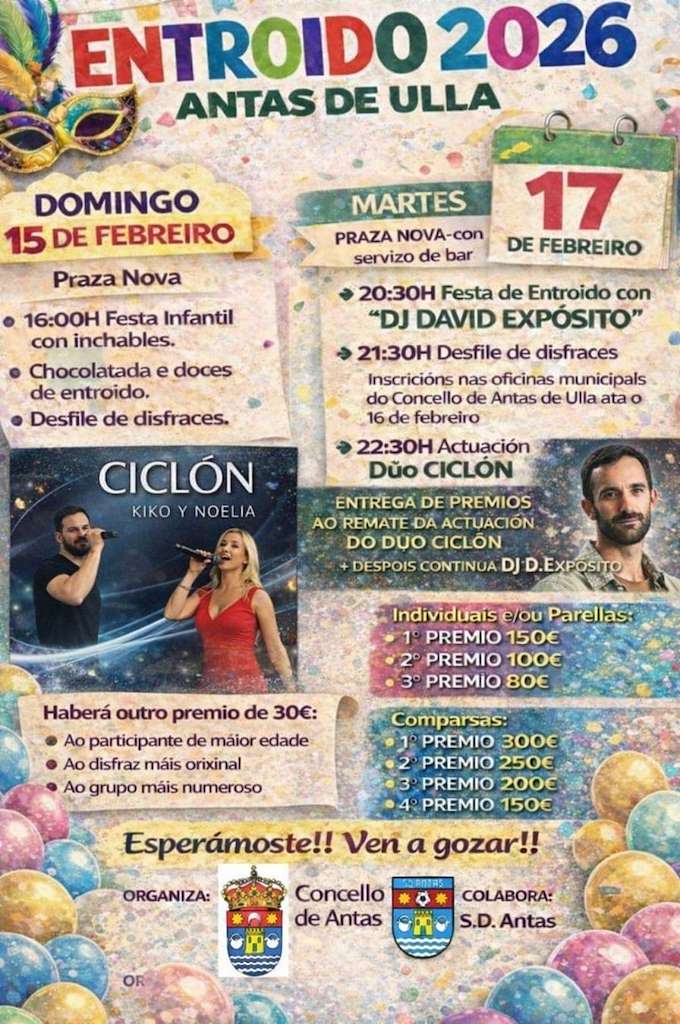 Carnaval en Antas de Ulla