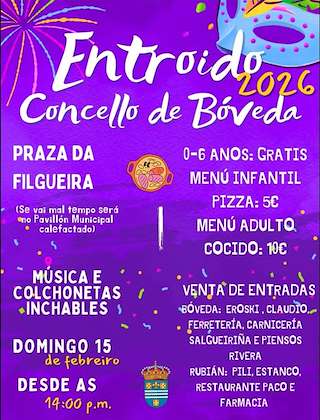 Fechas, información, programa, cartel, imágenes, mapa y ubicación de Carnaval (2026) en Bóveda