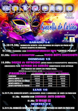 Fechas, información, programa, cartel, imágenes, mapa y ubicación de Carnaval (2026) en Cariño