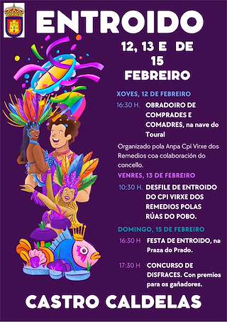 Fechas, información, programa, cartel, imágenes, mapa y ubicación de Carnaval (2026) en Castro Caldelas