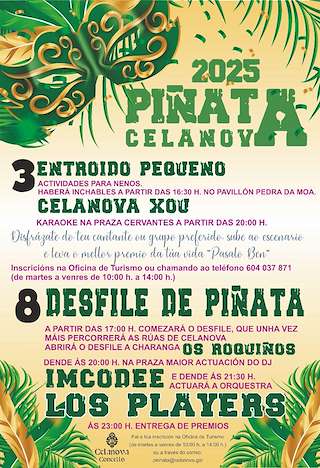 Fechas, información, programa, cartel, imágenes, mapa y ubicación de Carnaval  en  Celanova