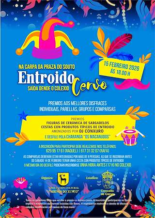 Fechas, información, programa, cartel, imágenes, mapa y ubicación de Carnaval (2026) en Cervo