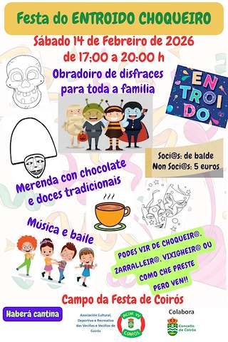 Fechas, información, programa, cartel, imágenes, mapa y ubicación de Carnaval Choqueiro  (2026) en Coirós