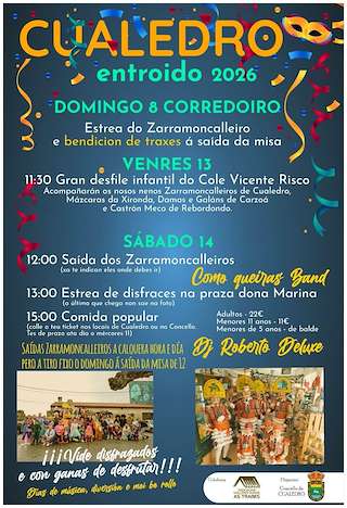 Fechas, información, programa, cartel, imágenes, mapa y ubicación de Carnaval (2026) en Cualedro