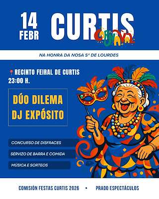 Fechas, información, programa, cartel, imágenes, mapa y ubicación de Carnaval (2026) en Curtis