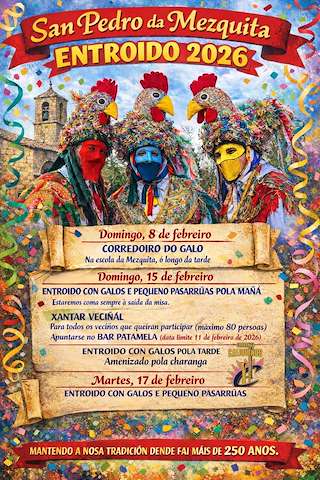 Fechas, información, programa, cartel, imágenes, mapa y ubicación de Carnaval de A Mezquita (2026) en A Merca