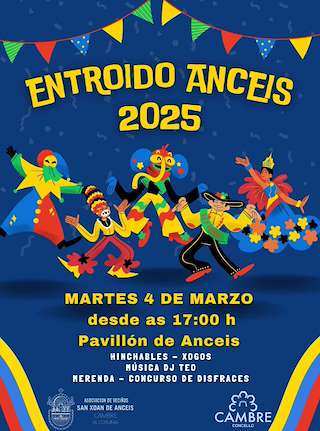 Fechas, información, programa, cartel, imágenes, mapa y ubicación de Carnaval de Anceis  en  Cambre