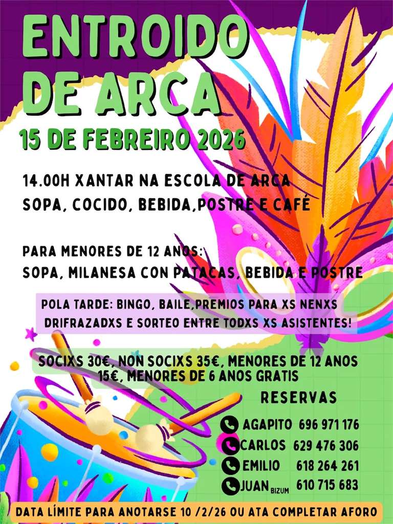 Carnaval de Arca (2026) en A Estrada