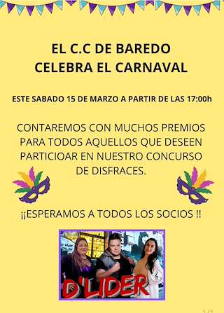 Fechas, información, programa, cartel, imágenes, mapa y ubicación de Carnaval de Baredo  en  Baiona