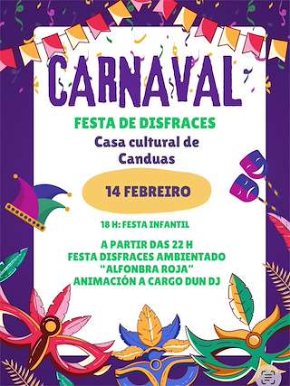Fechas, información, programa, cartel, imágenes, mapa y ubicación de Carnaval de Canduas (2026) en Cabana de Bergantiños