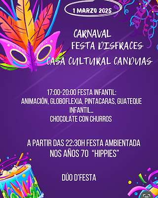 Fechas, información, programa, cartel, imágenes, mapa y ubicación de Carnaval de Canduas  en  Cabana de Bergantiños