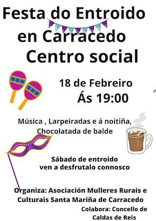 Fechas, información, programa, cartel, imágenes, mapa y ubicación de Carnaval de Carracedo  en  Caldas de Reis