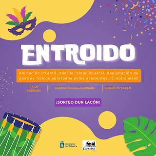 Fechas, información, programa, cartel, imágenes, mapa y ubicación de Carnaval de Carreira (2026) en Ribeira