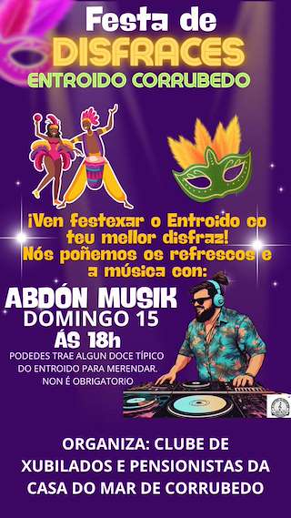 Fechas, información, programa, cartel, imágenes, mapa y ubicación de Carnaval de Corrubedo (2026) en Ribeira